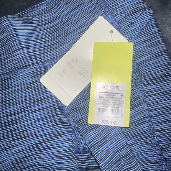 Girls' Mid-Rise Leggings All In Motion Blue XS(4/5) UPF 50+. NWT. Q - Picture 6 of 6